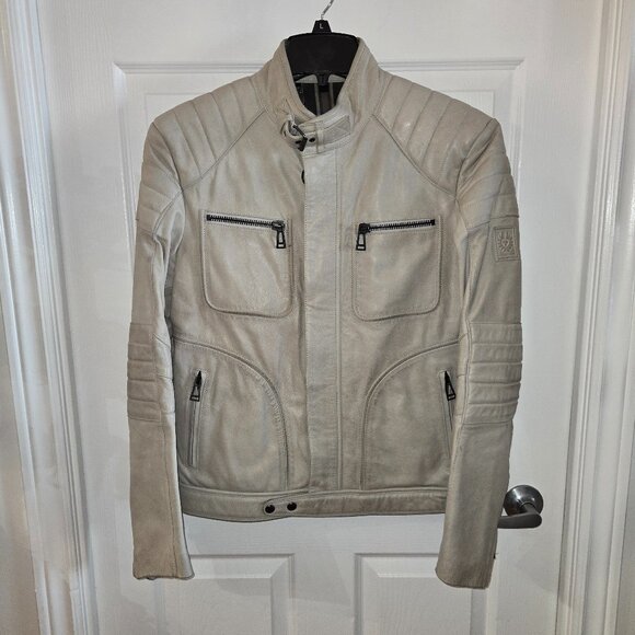 Belstaff Waxed Leather Moto Jacket - Picture 1 of 16